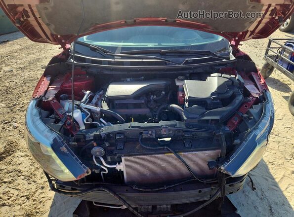 JN1BJ1CP3HW003037 2017 NISSAN ROGUE Red Engine compartment view
