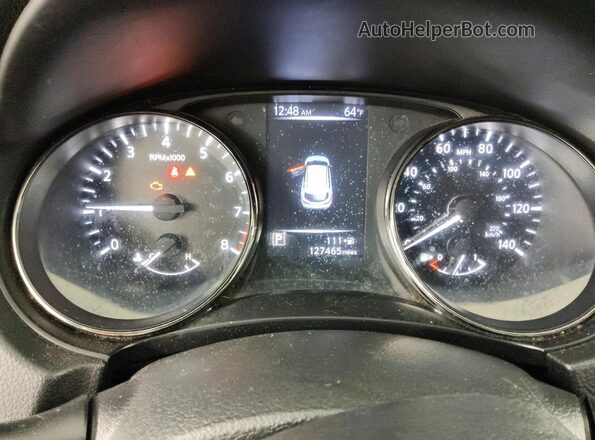 JN1BJ1CP4HW003340 2017 NISSAN ROGUE Black Instrument cluster view