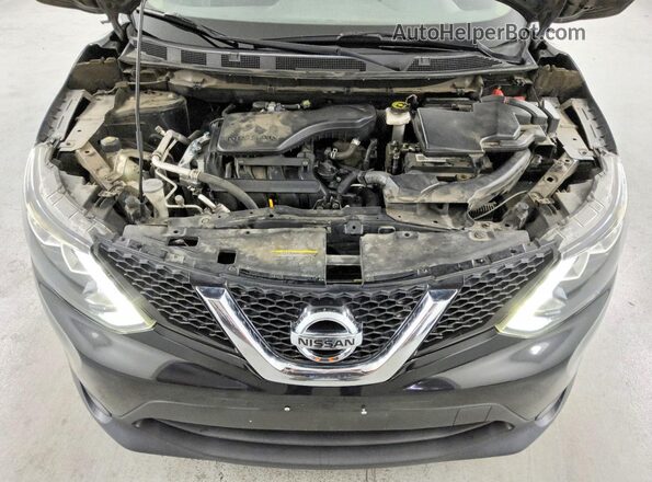 JN1BJ1CP4HW003340 2017 NISSAN ROGUE Black Engine compartment view