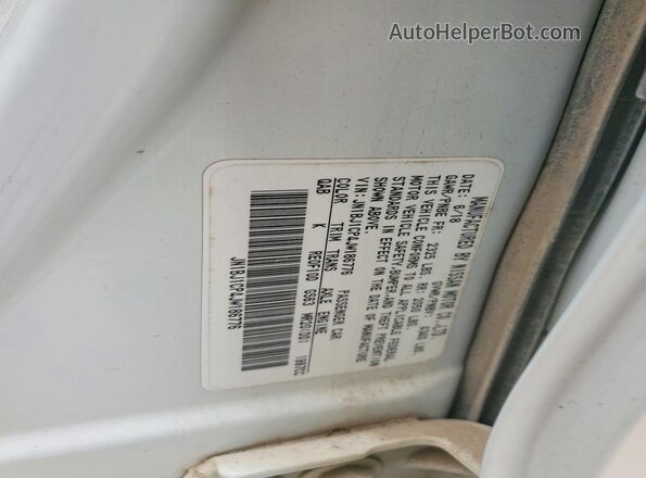 JN1BJ1CP4JW186776 2018 NISSAN ROGUE Белый Вид наклейки с VIN-кодом