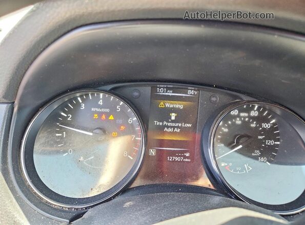 JN1BJ1CP5HW033575 2017 NISSAN ROGUE Gray Instrument cluster view