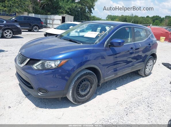 JN1BJ1CP5KW234609 2019 NISSAN ROGUE Blue Vista tres cuartos delantera izquierda