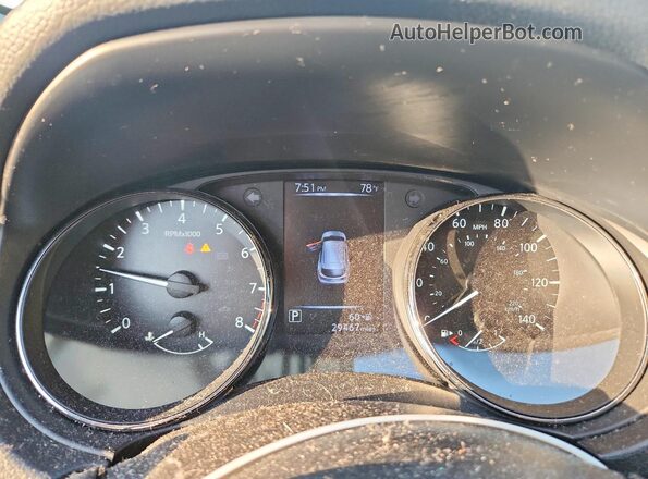 JN1BJ1CP8HW027480 2017 NISSAN ROGUE White Instrument cluster view