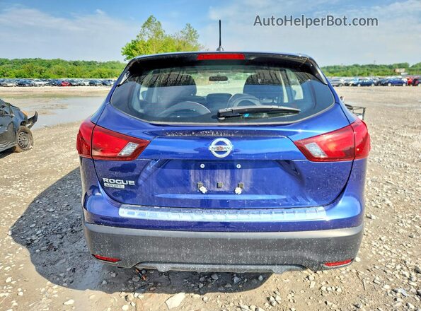 JN1BJ1CP9KW229672 2019 NISSAN ROGUE Blue Вид ззаду