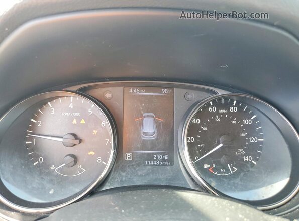 JN1BJ1CPXHW024161 2017 NISSAN ROGUE Black Instrument cluster view