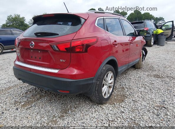 JN1BJ1CPXJW186376 2018 NISSAN ROGUE Red Задня права чверть