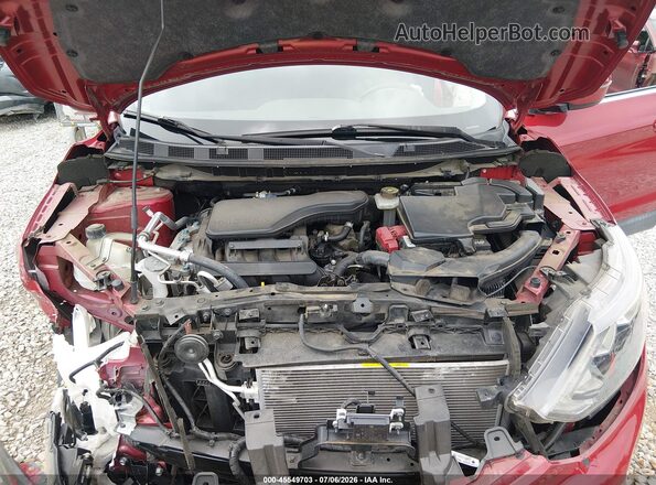 JN1BJ1CPXJW186376 2018 NISSAN ROGUE Red Вид ззаду