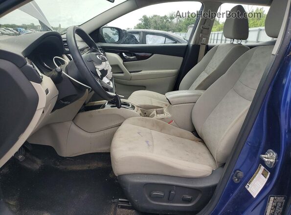 JN1BJ1CPXKW238767 2019 NISSAN ROGUE Синий Вид салона спереди