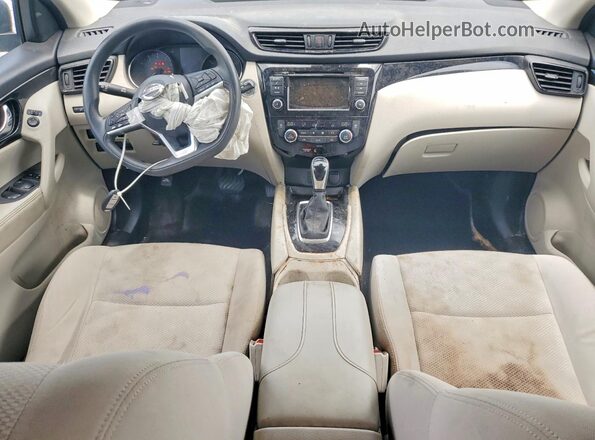 JN1BJ1CPXKW238767 2019 NISSAN ROGUE Синий Вид панели приборов