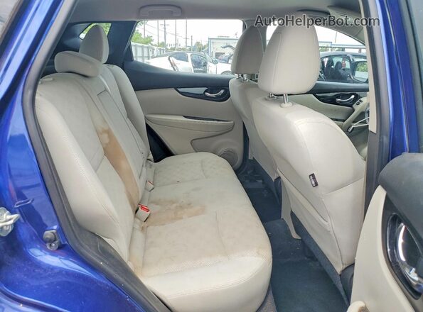 JN1BJ1CPXKW238767 2019 NISSAN ROGUE Синий Вид задней части салона