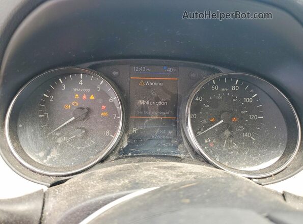 JN1BJ1CPXKW238767 2019 NISSAN ROGUE Синий Вид щитка приборов