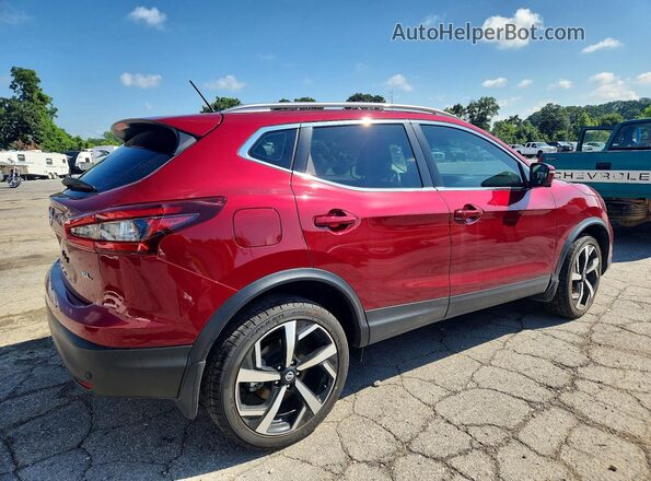 JN1BJ1CV0MW316071 2021 NISSAN ROGUE Red Trasero derecho