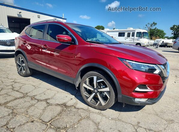 JN1BJ1CV0MW316071 2021 NISSAN ROGUE Red Delantero derecho