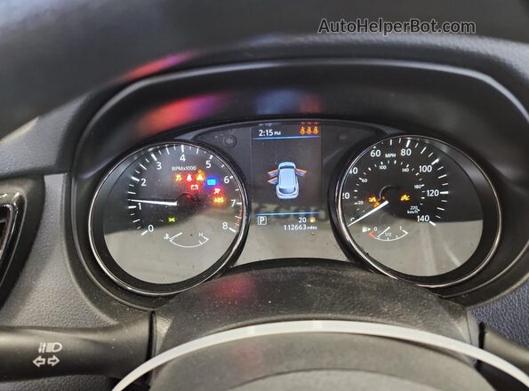 JN1BJ1CV3LW541468 2020 NISSAN ROGUE Black ხელსაწყოთა პანელის ხედი