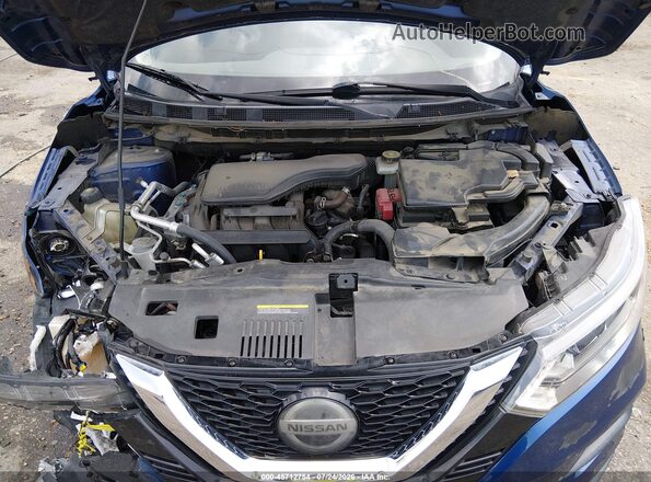 JN1BJ1CV7LW264095 2020 NISSAN ROGUE Blue Widok z tyłu