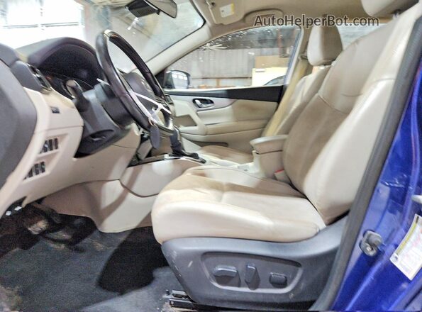 JN1BJ1CV7LW264906 2020 NISSAN ROGUE Синий Вид салона спереди
