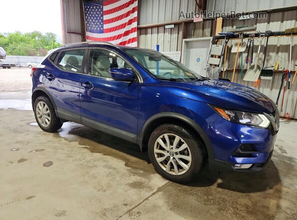 JN1BJ1CV7LW264906 2020 NISSAN ROGUE Синий Передняя правая четверть