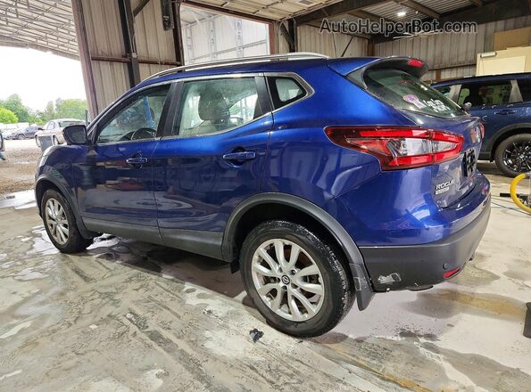 JN1BJ1CV7LW264906 2020 NISSAN ROGUE Синий Задняя левая четверть