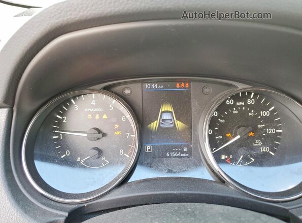 JN1BJ1CVXLW277357 2020 NISSAN ROGUE Red Widok zestawu wskaźników
