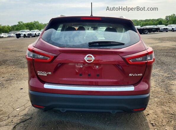 JN1BJ1CW0LW385589 2020 NISSAN ROGUE Burgundy Հետևի տեսք