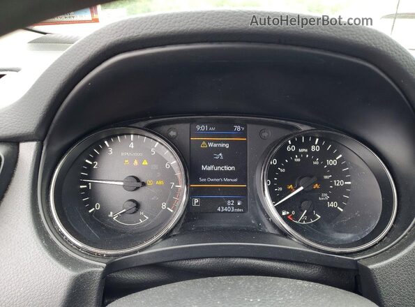 JN1BJ1CW1LW375654 2020 NISSAN ROGUE Black Սարքավորումների վահանակի տեսք