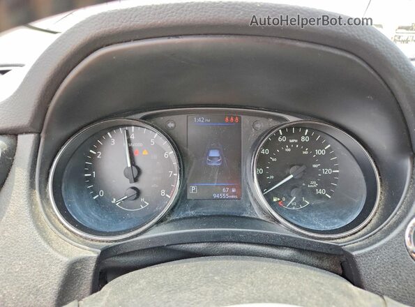 JN1BJ1CW1LW645840 2020 NISSAN ROGUE Gray ხელსაწყოთა პანელის ხედი