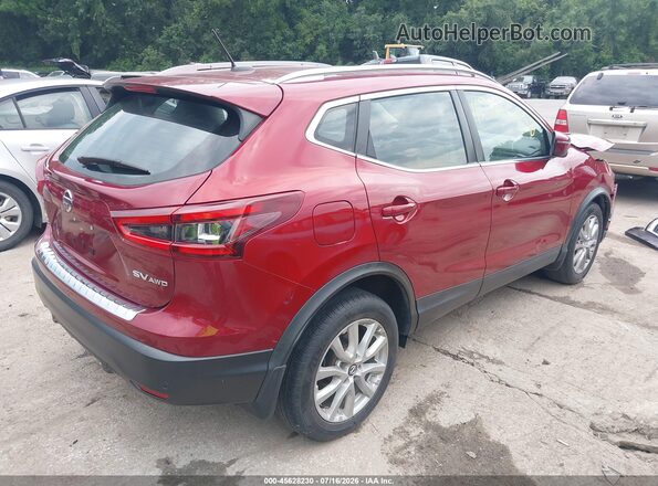 JN1BJ1CW2LW386887 2020 NISSAN ROGUE Red უკანა მარჯვენა
