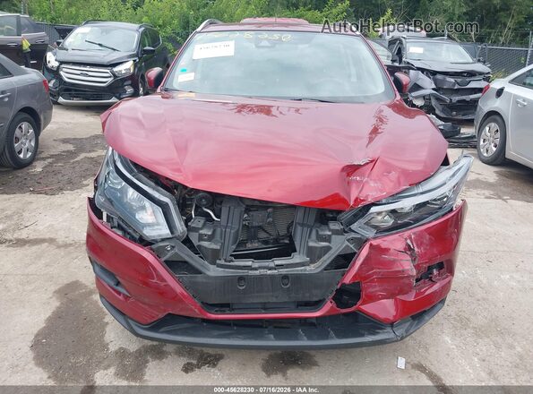 JN1BJ1CW2LW386887 2020 NISSAN ROGUE Red უკანა სალონის ხედი