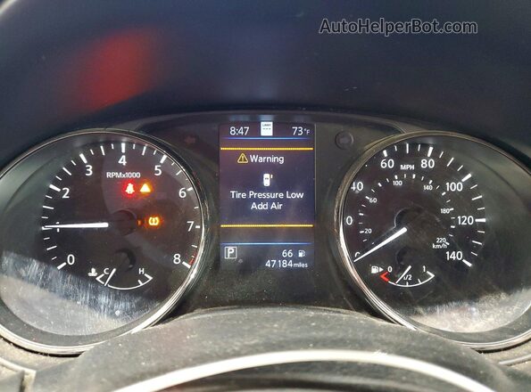 JN1BJ1CW4LW377978 2020 NISSAN ROGUE Black Instrument cluster view