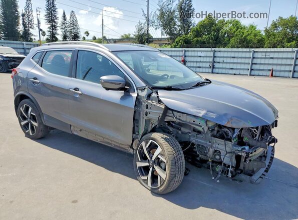 JN1BJ1CW7NW495106 2022 NISSAN ROGUE Gray Delantero derecho