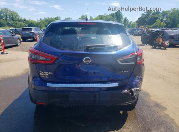 JN1BJ1CW8LW375151 2020 NISSAN ROGUE Blue უკანა ხედი