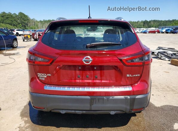 JN1BJ1CW9NW486360 2022 NISSAN ROGUE Бордовый Вид сзади