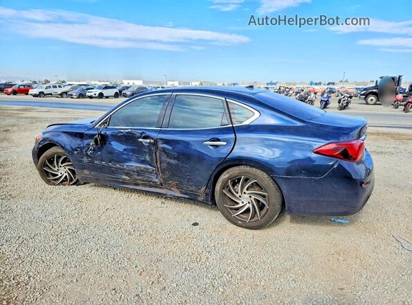 JN1BY1AP2JM180257 2018 INFINITI Q70 Blue Tył lewy