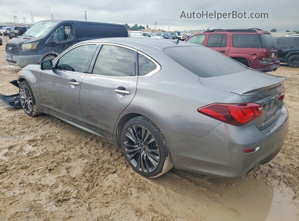JN1BY1AP3JM180882 2018 INFINITI Q70 Gray Rear left
