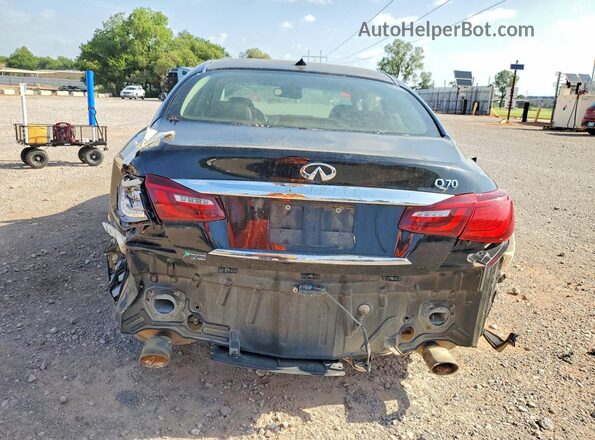 JN1BY1AP6HM741327 2017 INFINITI Q70 Black Rear view