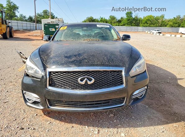 JN1BY1AP6HM741327 2017 INFINITI Q70 Black Front view