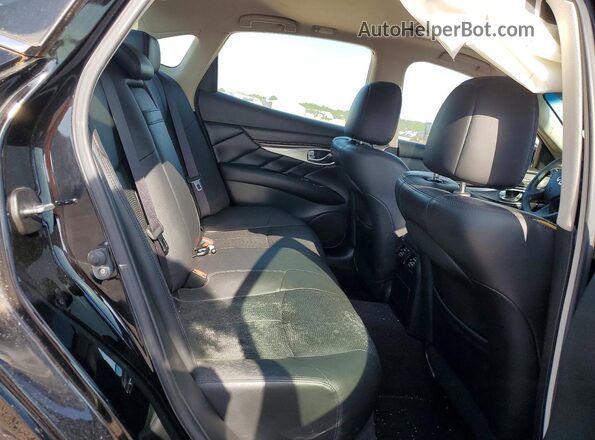 JN1BY1AP6HM741327 2017 INFINITI Q70 Black Rear seats view