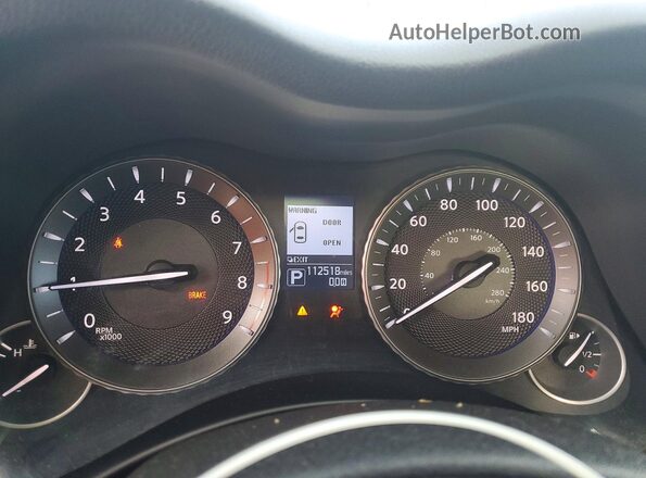 JN1BY1AP6HM741327 2017 INFINITI Q70 Black Instrument cluster view