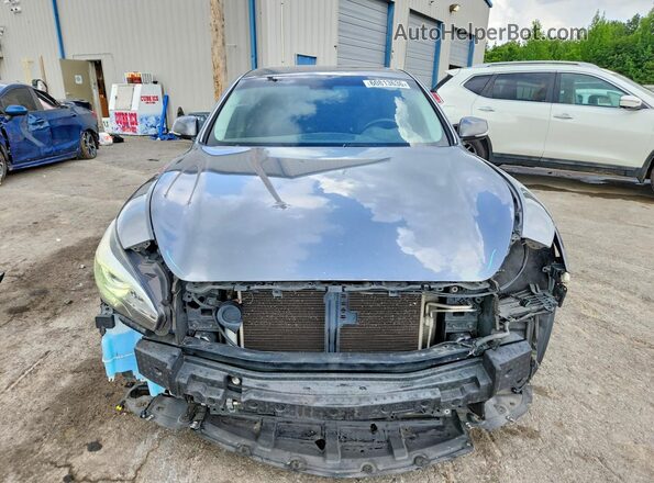 JN1BY1AP9HM740348 2017 INFINITI Q70 Gray Widok z przodu