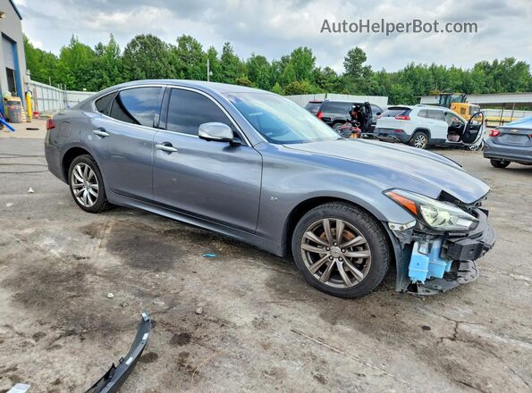 JN1BY1AP9HM740348 2017 INFINITI Q70 Gray Przód prawy