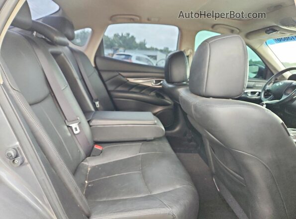 JN1BY1AP9HM740348 2017 INFINITI Q70 Gray Widok tylnych siedzeń