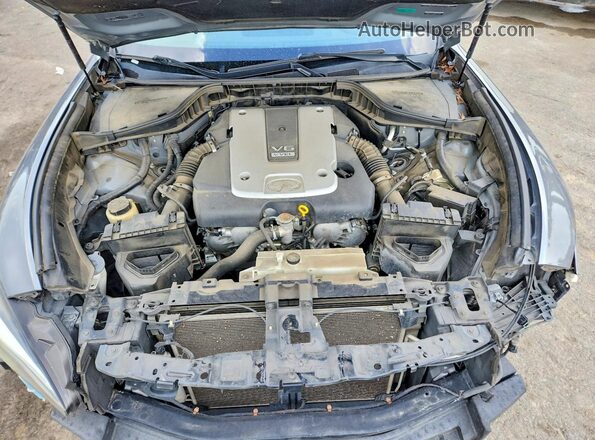 JN1BY1AP9HM740348 2017 INFINITI Q70 Gray Widok wnętrza z tyłu