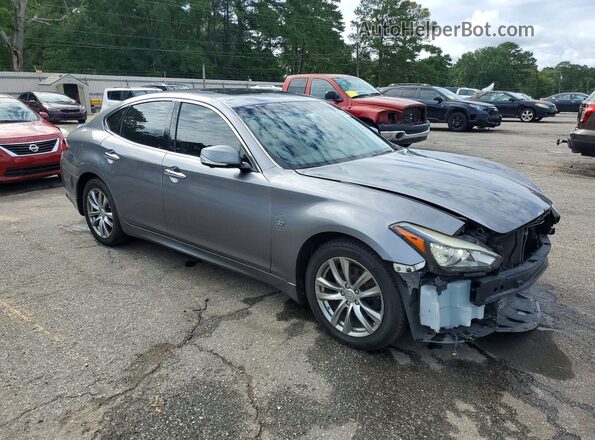 JN1BY1AP9KM505178 2019 INFINITI Q70 Gray Առջևի աջ