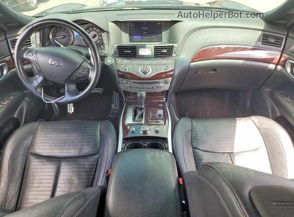 JN1BY1AR0KM585312 2019 INFINITI Q70 Black წინა პანელის ხედი