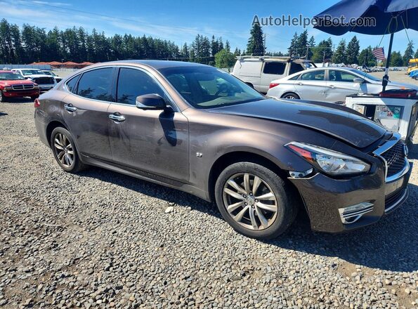 JN1BY1AR2JM220175 2018 INFINITI Q70 Brown Front right