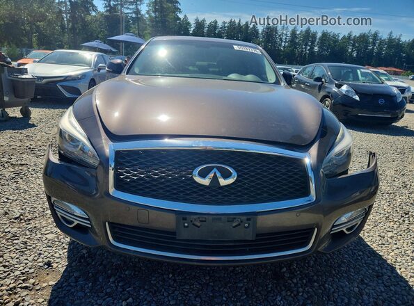 JN1BY1AR2JM220175 2018 INFINITI Q70 Brown Front view
