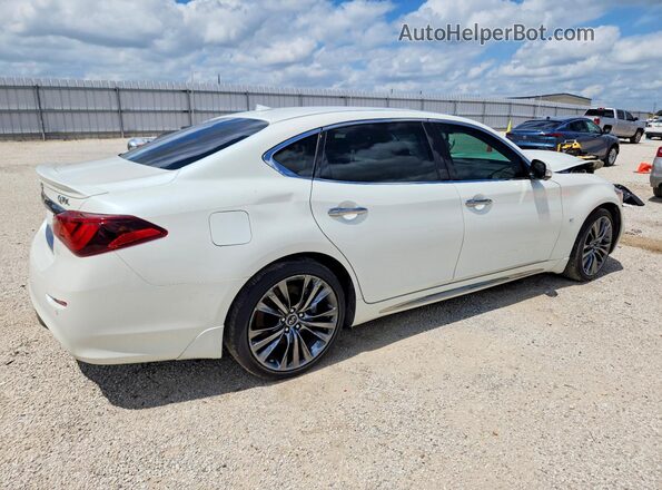 JN1BY1PP1JM330625 2018 INFINITI Q70L White Rear right
