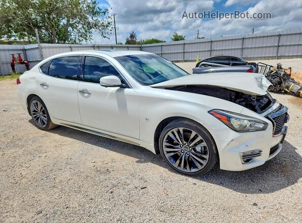 JN1BY1PP1JM330625 2018 INFINITI Q70L White Front right