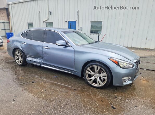 JN1BY1PP2HM170216 2017 INFINITI Q70L Blue Przód prawy