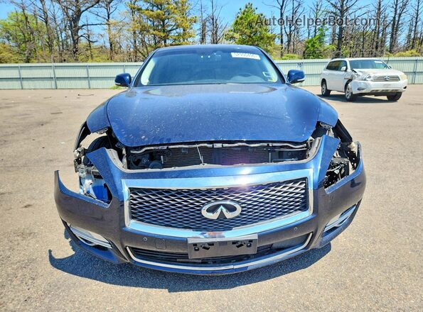 JN1BY1PR0GM720643 2016 INFINITI Q70L Синий Вид спереди